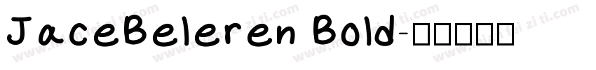 JaceBeleren Bold字体转换